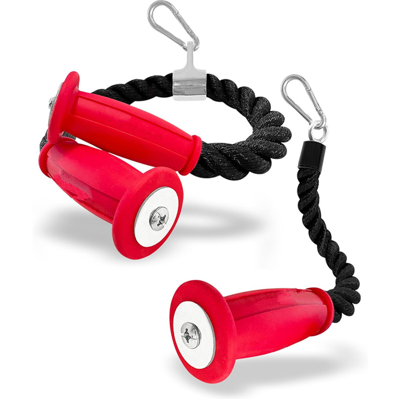 Home Gym Unit - Ergonomic Tricep Ropes Non-Slip Cable Attachment