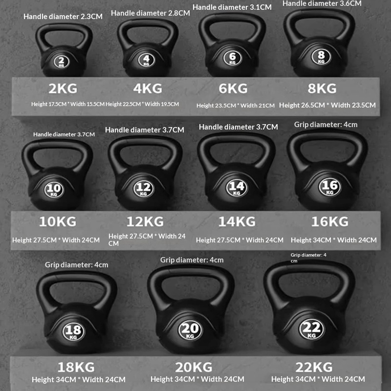 Home Gym Unit - 2026 Fitness Adjustable 8kg Kettlebell Ergonomic