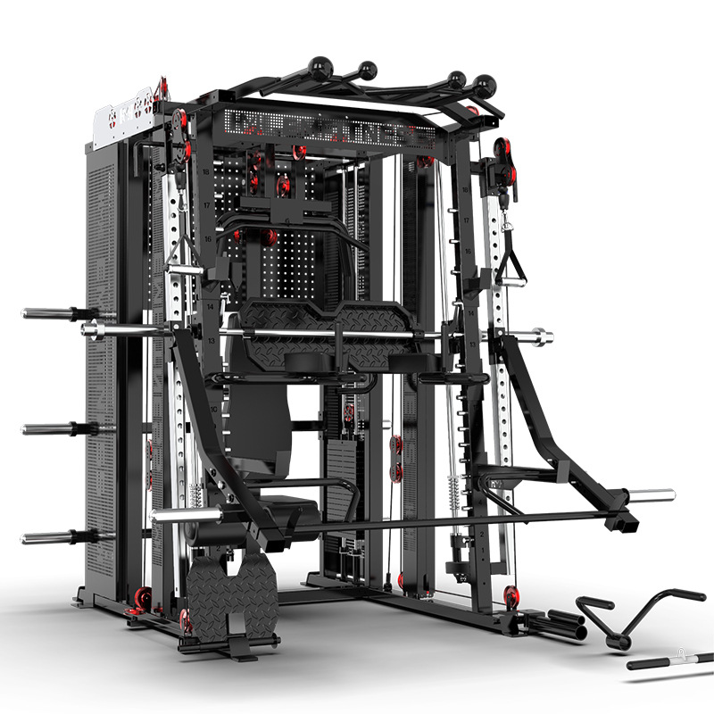 Home Gym Unit - Fitness Equipment Multifunctional Steel Smith Fitness