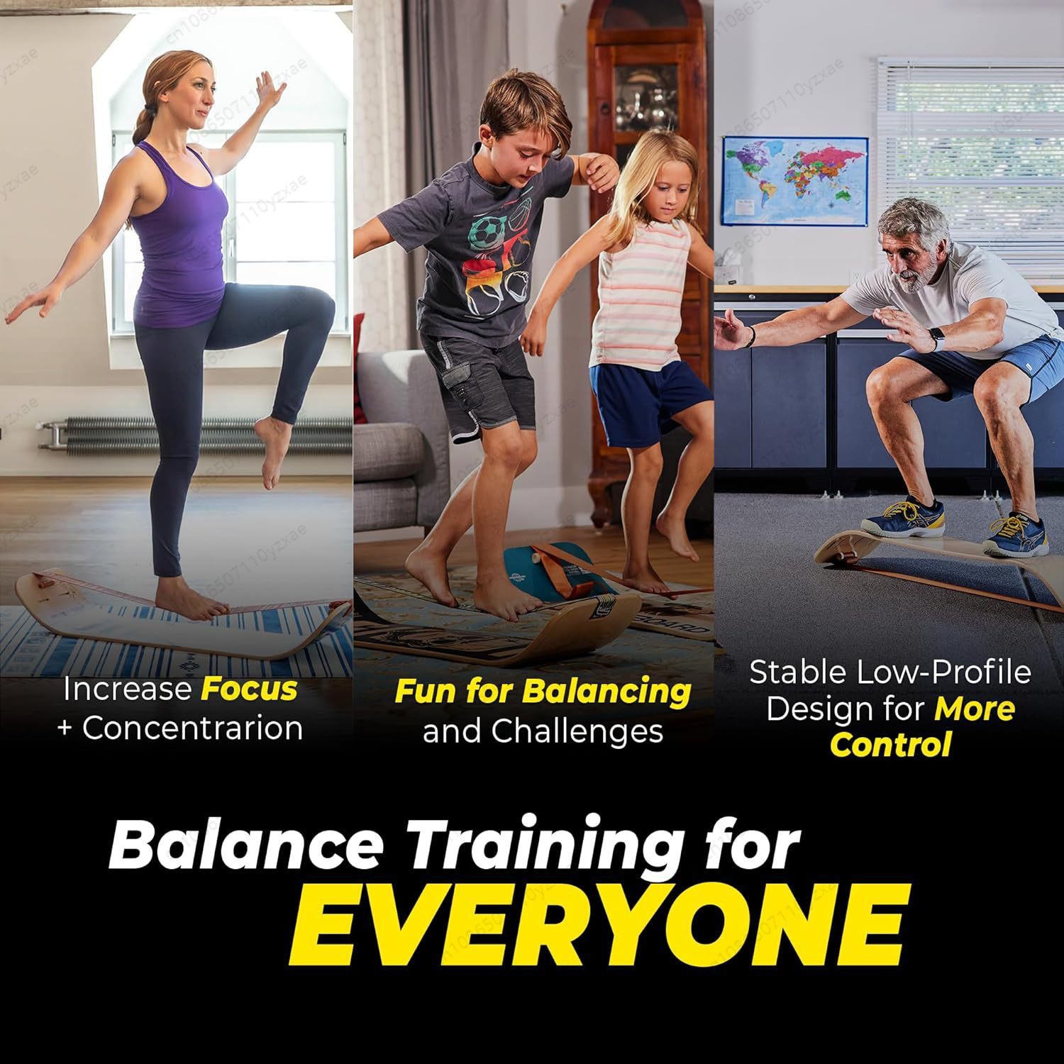 Slackline Balance Trainer Boar - Wobble Board Balance ulasan dan harga