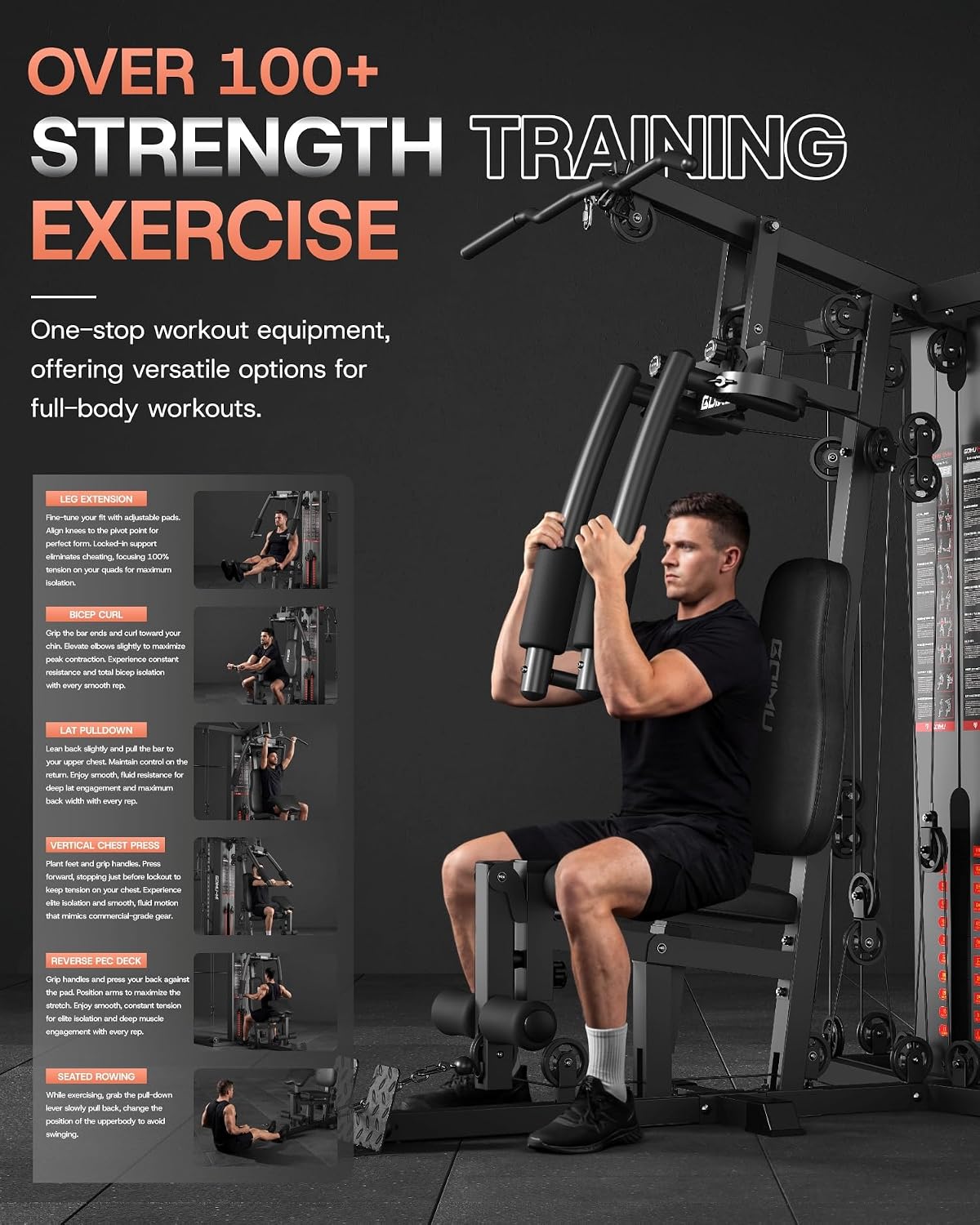 DM01 Dual-Station Smith Machin - Home Gym One Machine ulasan dan harga