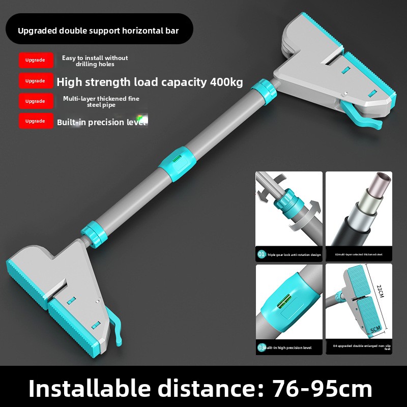 No-Drill Door Frame Pull up Ba - Home Gym Wall ulasan dan harga