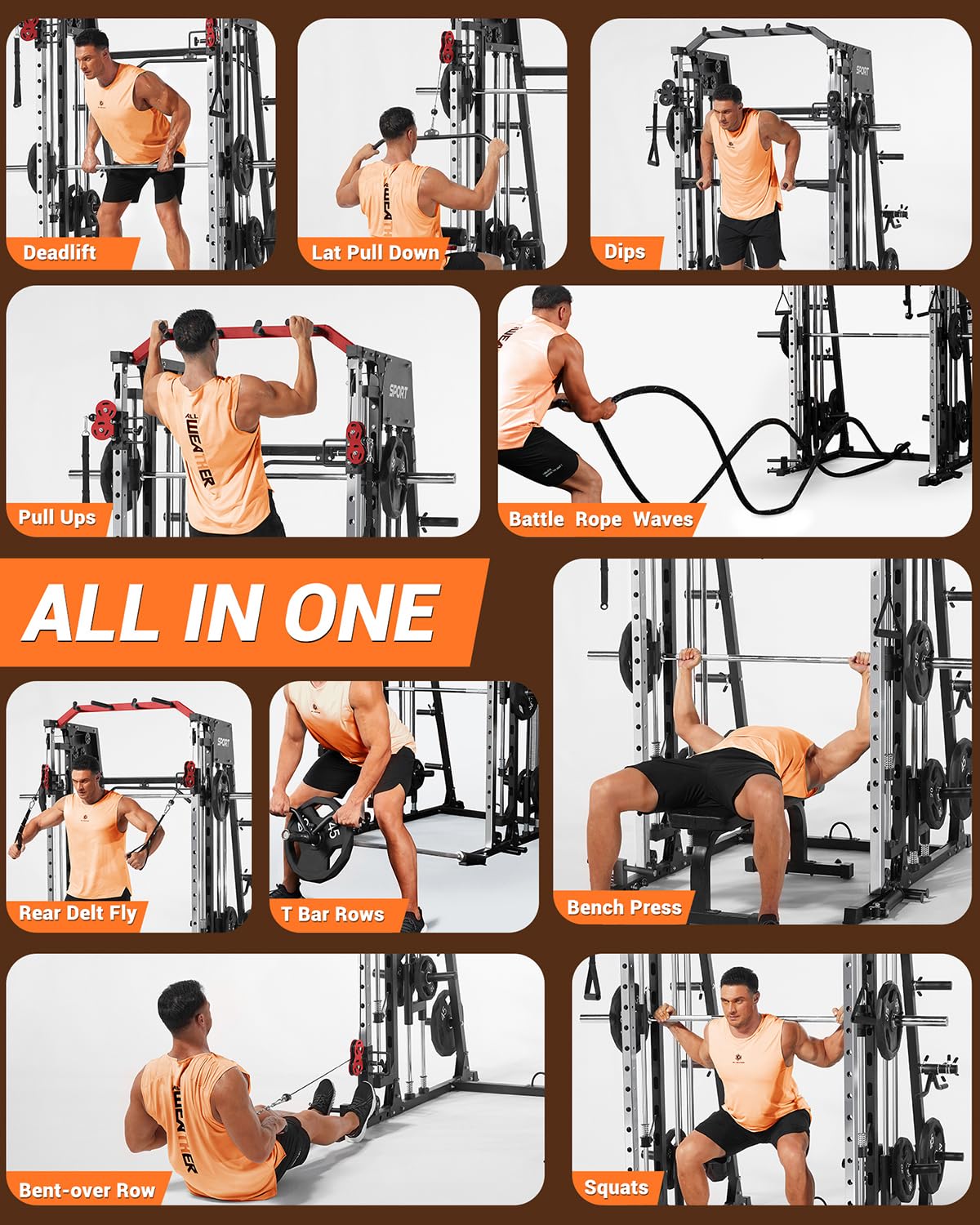 All in One Smith Machine Home  - Home Gym One Machine ulasan dan harga