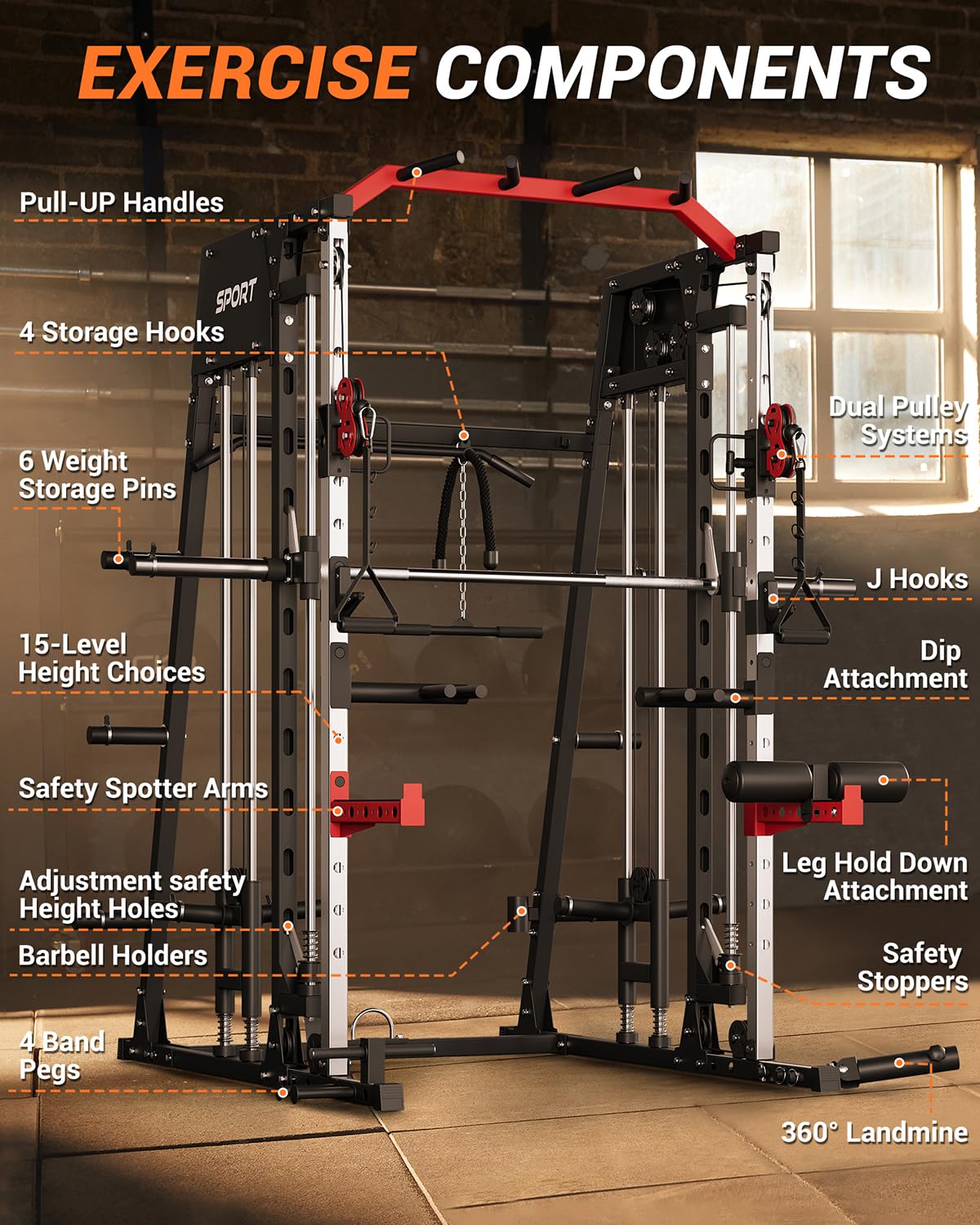 All in One Smith Machine Home  - Home Gym One Machine ulasan dan harga