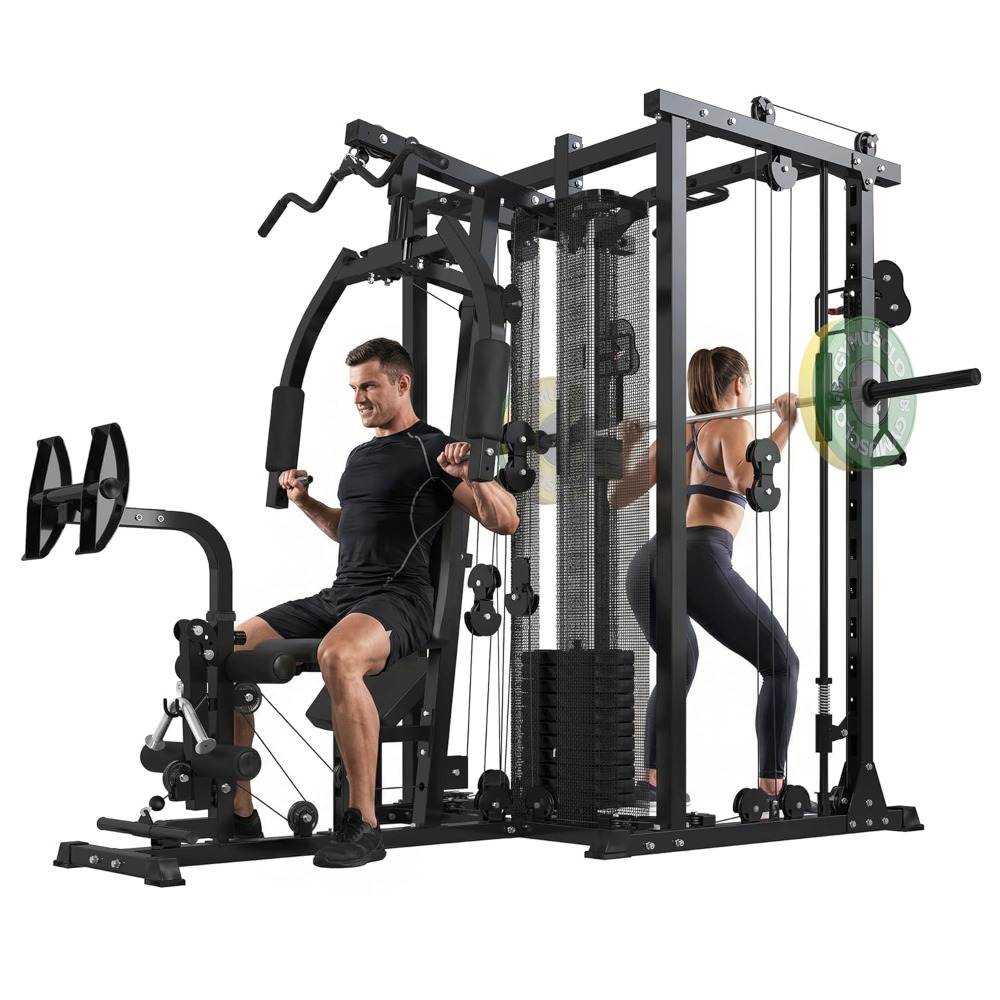 Multi-Functional Home Gym Smit - Home Gym Cable Machine With Weight Stack ulasan dan harga
