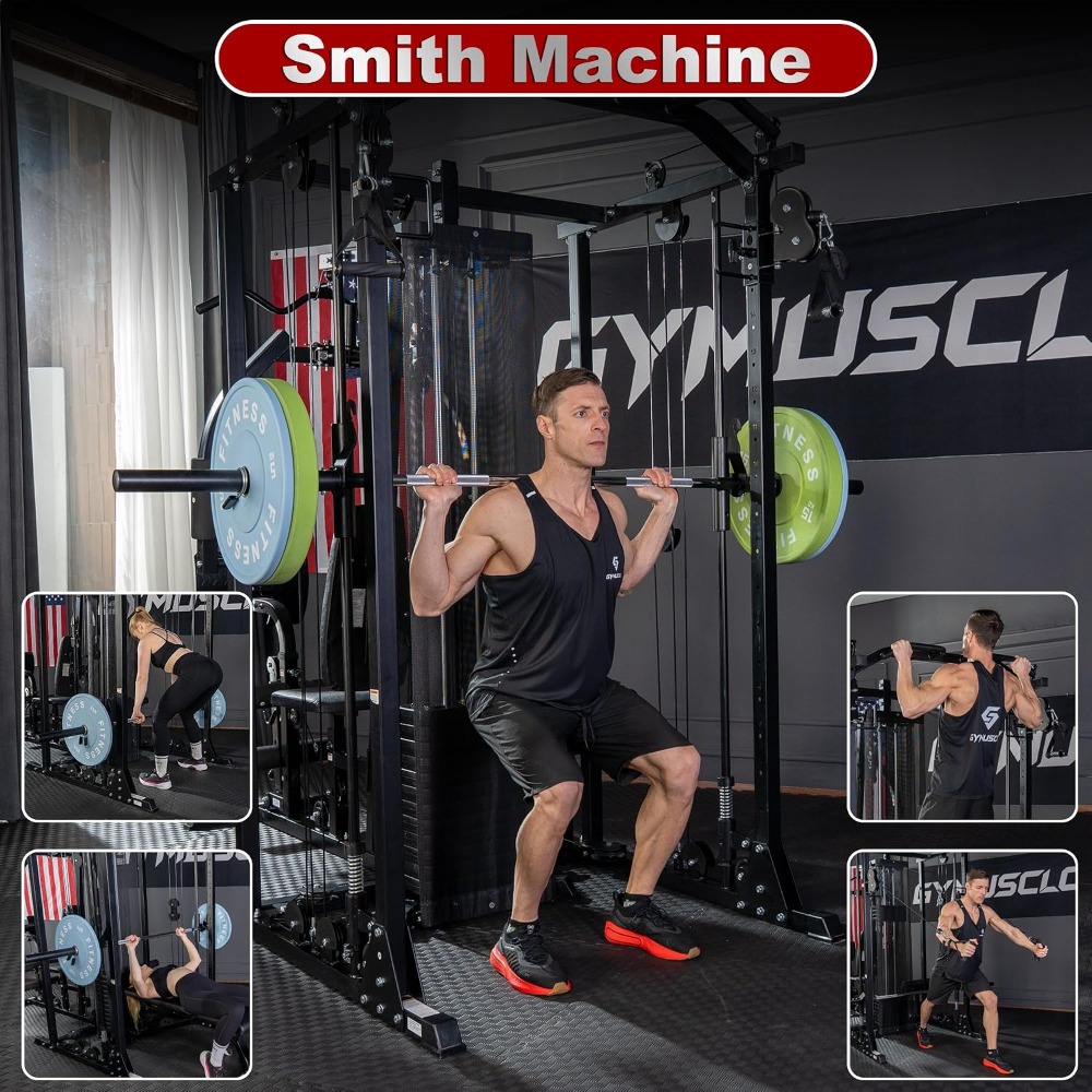 Multi-Functional Home Gym Smit - Home Gym Cable Machine With Weight Stack ulasan dan harga