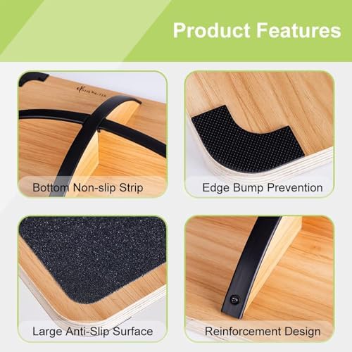 Professional Wooden Balance Bo - Wobble Board Balance ulasan dan harga