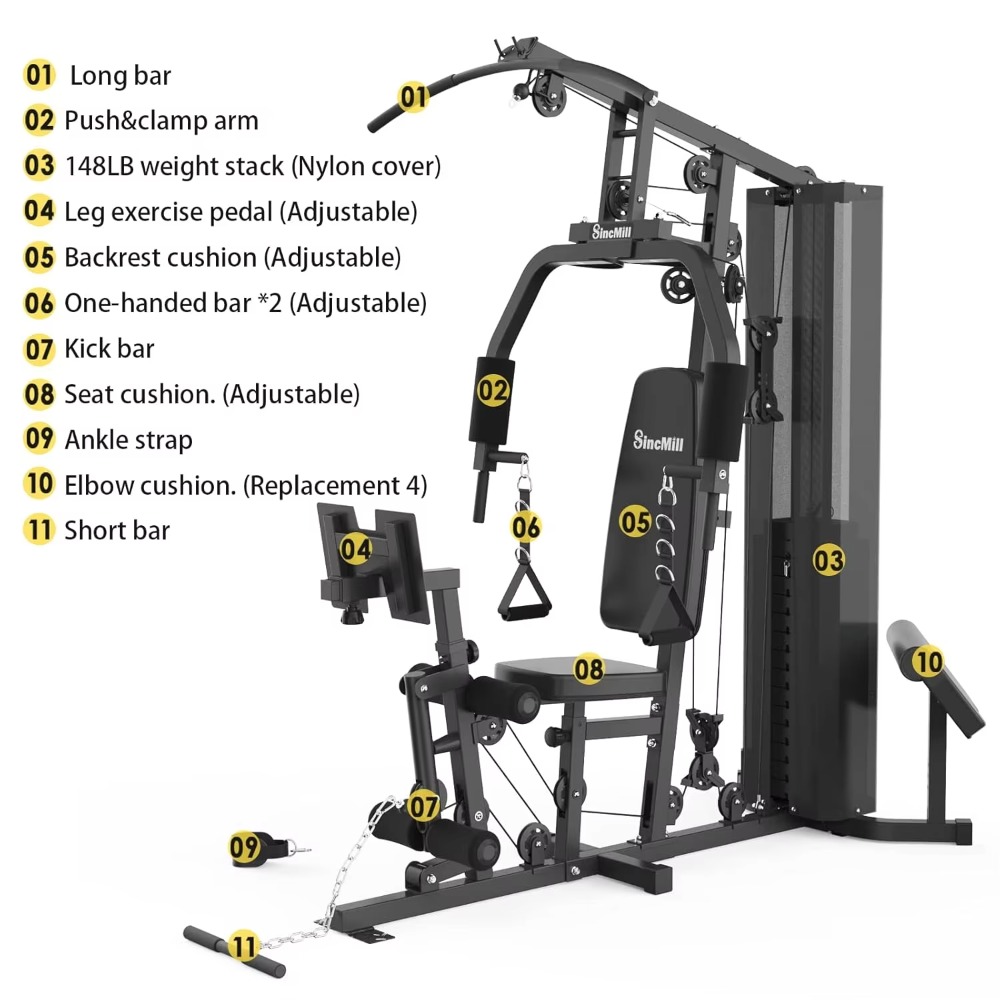148LB Multifunctional Home Gym - Home Gym Nala ulasan dan harga