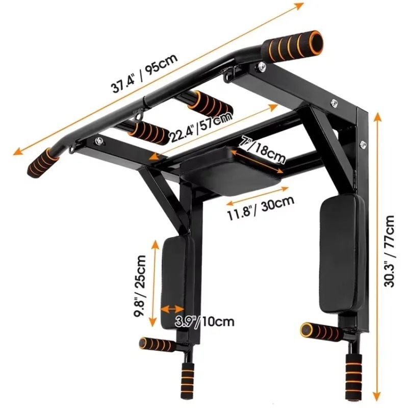 Wall-Mounted Pull-Up Bar for I - Home Gym Wall ulasan dan harga